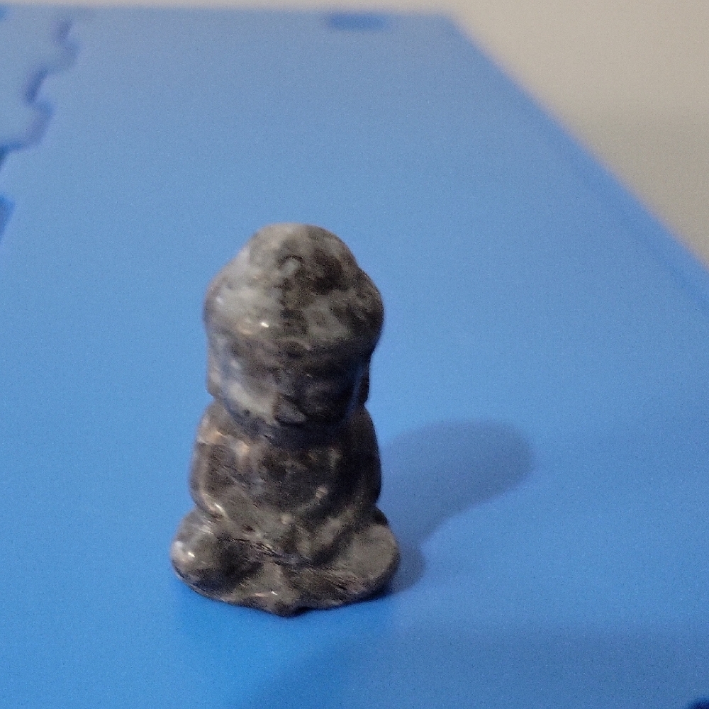 Figurine Larvakite Crystal Buddha